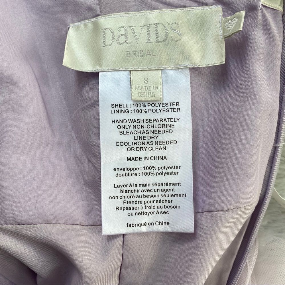 David’s Bridal strapless Chiffon bridesmaids dress - Picture 8 of 9